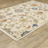 Leoness Floral Fun Indoor Area Rug, Ivory, 2' x 3'