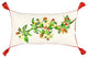 White Red Spring Greenery Lumbar Pillow