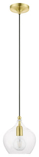 Aldrich 1 Light Satin Brass Pendant