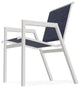 Bazza Sling Stackable Outdoor Dining Chair, Collect Indigo/Snow