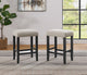 Cordero Oatmeal and Black Bar Stool (Set of 2)