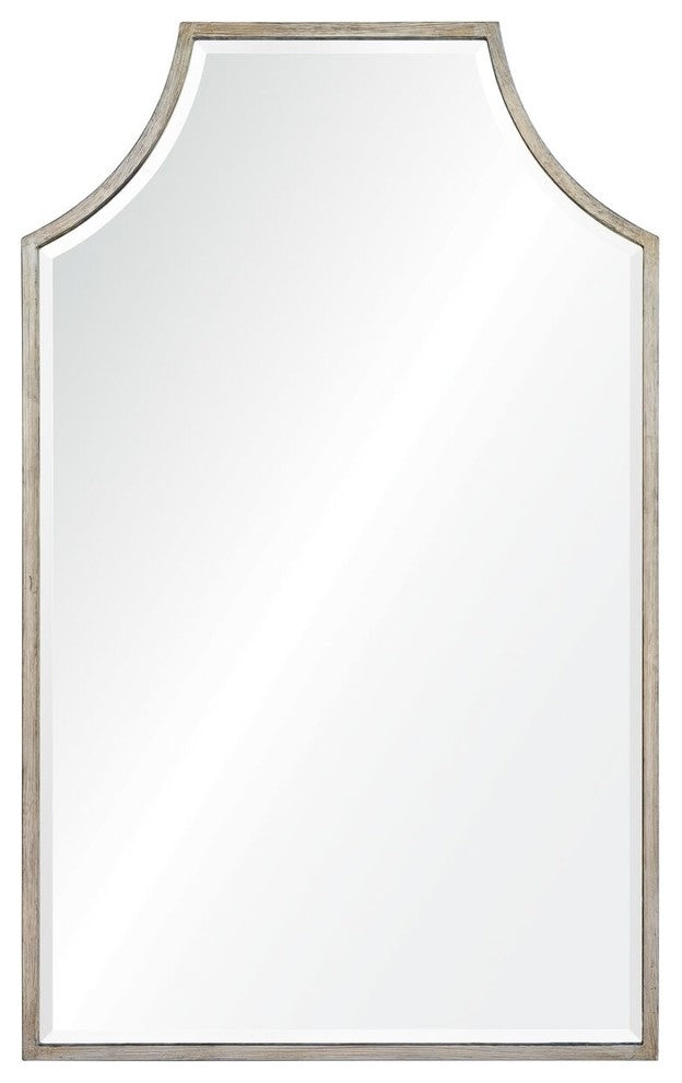 Atlas Iron Mirror, Antiqued Silver Leaf