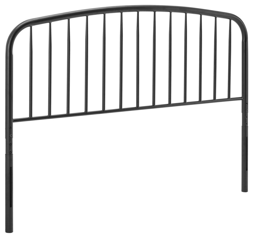 Nova Queen Metal Headboard - Black