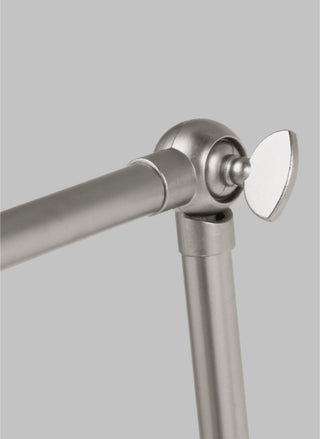 Salem Double Arm One Light Sconce, Brushed Nickel