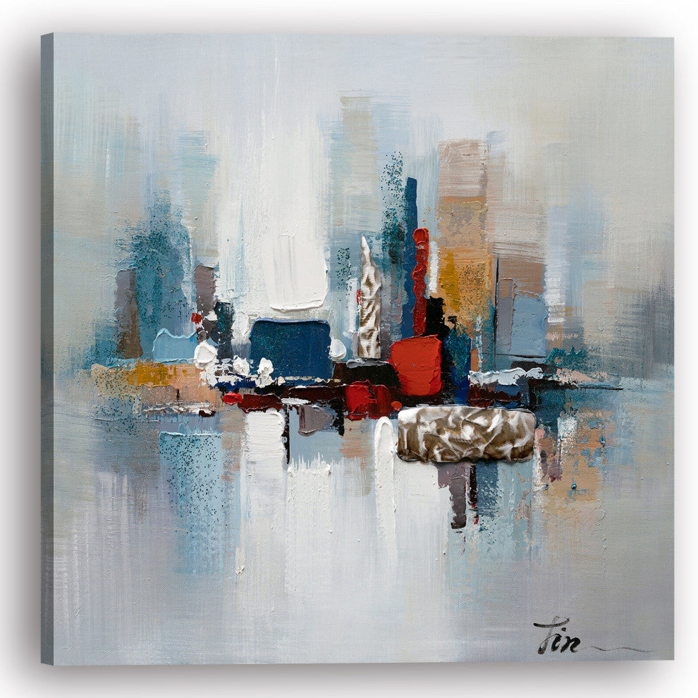 Romance II- Decor in Abstract Paintings, Modern Hand Painted Canvas Art