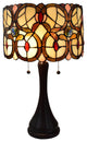 Amora Lighting Tiffany Style AM335TL10 Geometric Table Lamp