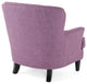 GDF Studio Laxford Light Purple Tufted Fabric Club Chair