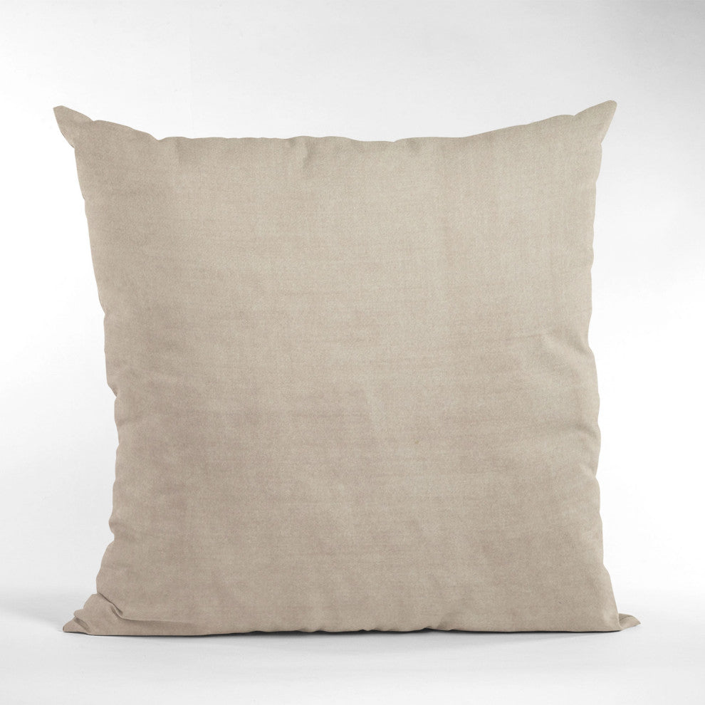 Blush Solid Shiny Velvet Luxury Throw Pillow, Double sided 24"x24"