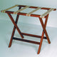 Deluxe Straight Leg Luggage Rack, Mahogany/Tapestry