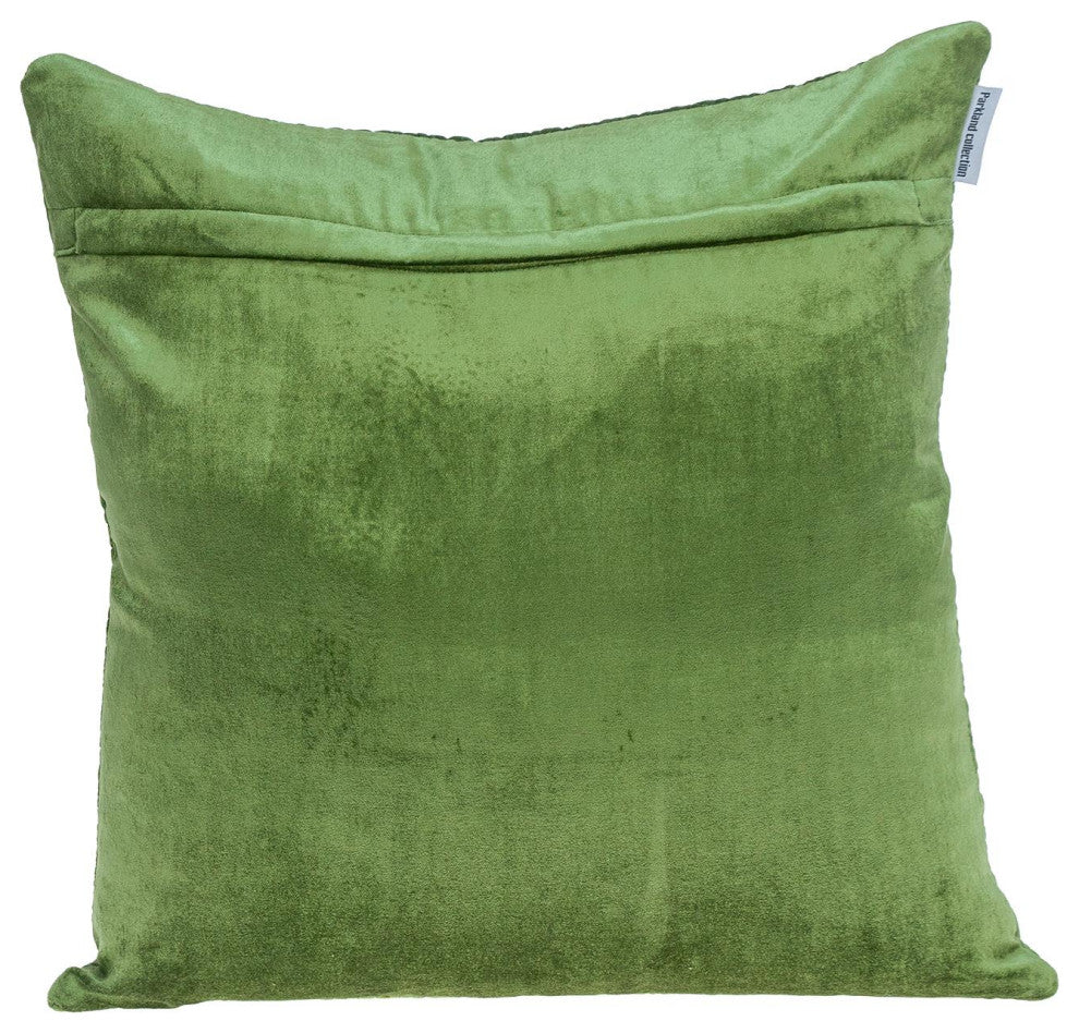 Parkland Collection Cristal Olive Throw Pillow, Square