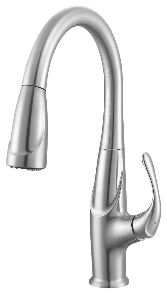 Eliya Single Handle Pull-Down Kitchen Faucet, Brushed Nickel