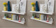 vidaXL Wall Shelves Floating Shelves Wall Mounted Display Shelves 4 Pcs White