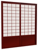 7' Tall Zen Shoji Sliding Door Kit, Rosewood