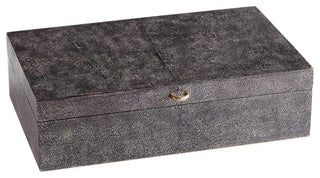 Puma Container, Black And Bronze, Leather, Wood, 16"W (10710 MGN5C)