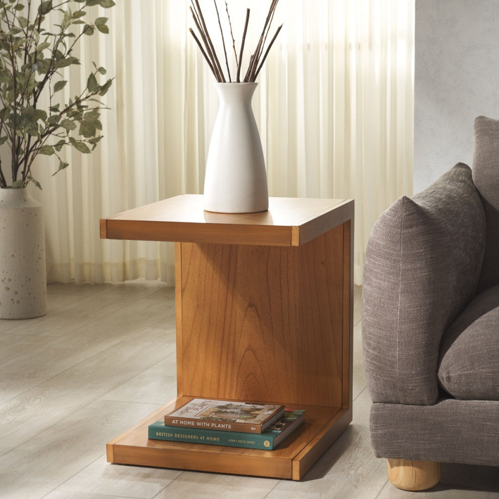 Safavieh Couture Tawney "C" Wood Accent Table, Natural