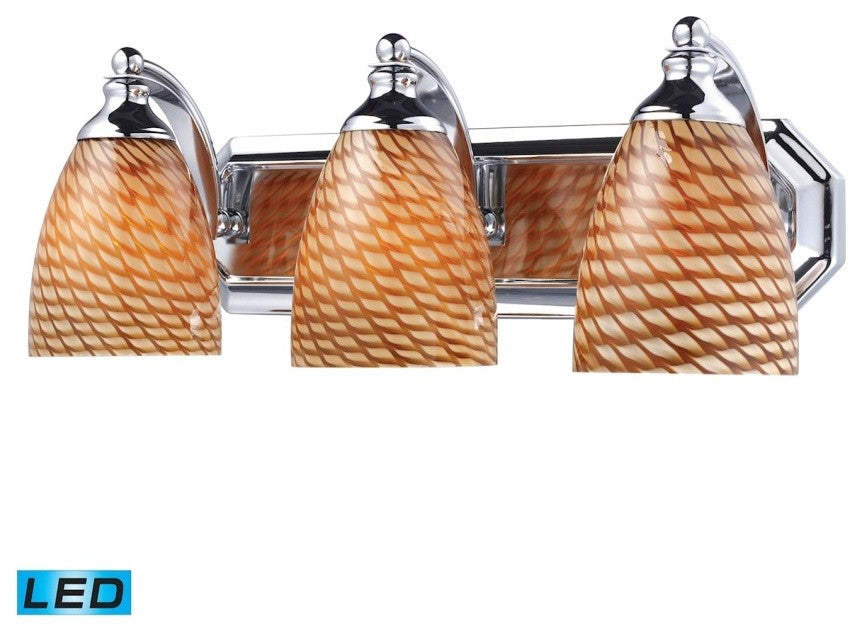 ELK Lighting Bath And Spa 3-Light Vanity Light - 570-3C-C-LED