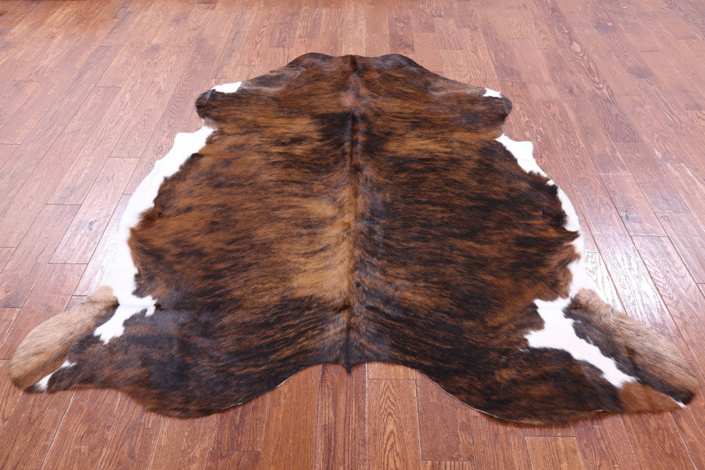 Brindle Natural Cowhide Rug 6' 7" X 6' 1" C2315