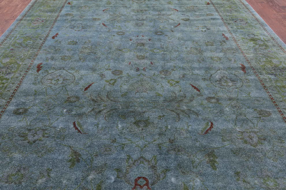 Overdyed Full Pile Hand-Knotted Wool Rug 10' 1" X 14' 0" - WR1602
