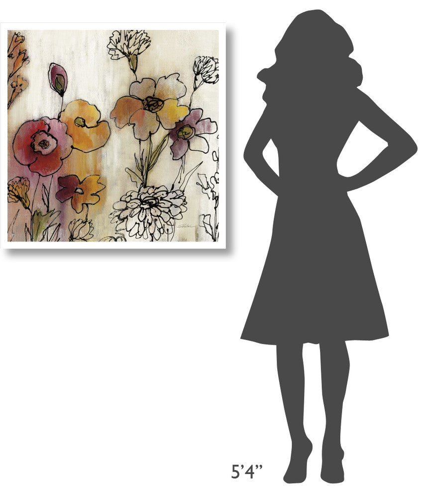 "Contemporary Botanical Cream III" Paper Print by Silvia Vassileva, 32"x32"