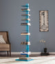 Shelly Spine Tower Shelf, Bright Cyan
