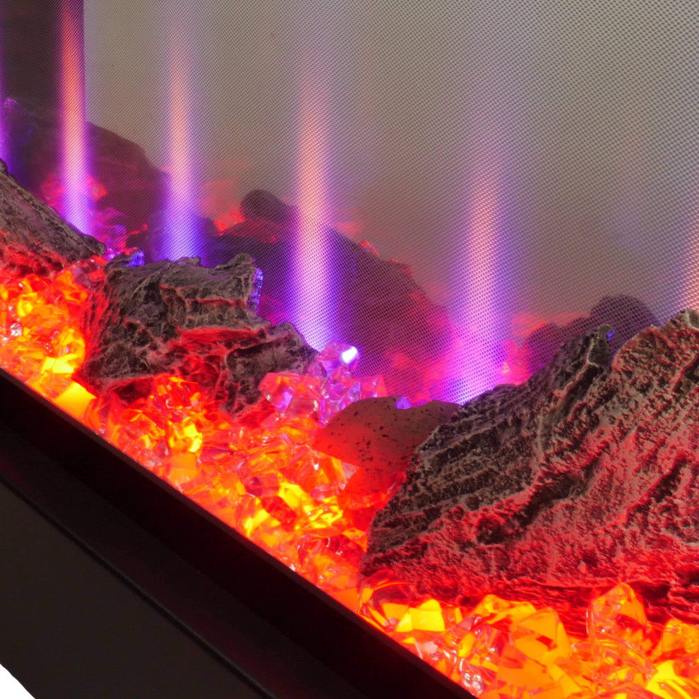Bluegrass Living 50" See Through Electric Fireplace CEFBD50H