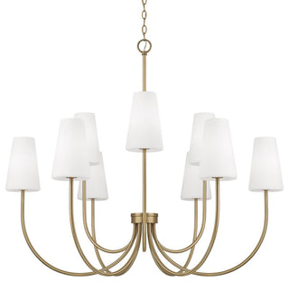 Capital Lighting 455291-550 Averitt 9 Light 46"W Chandelier - Aged Brass