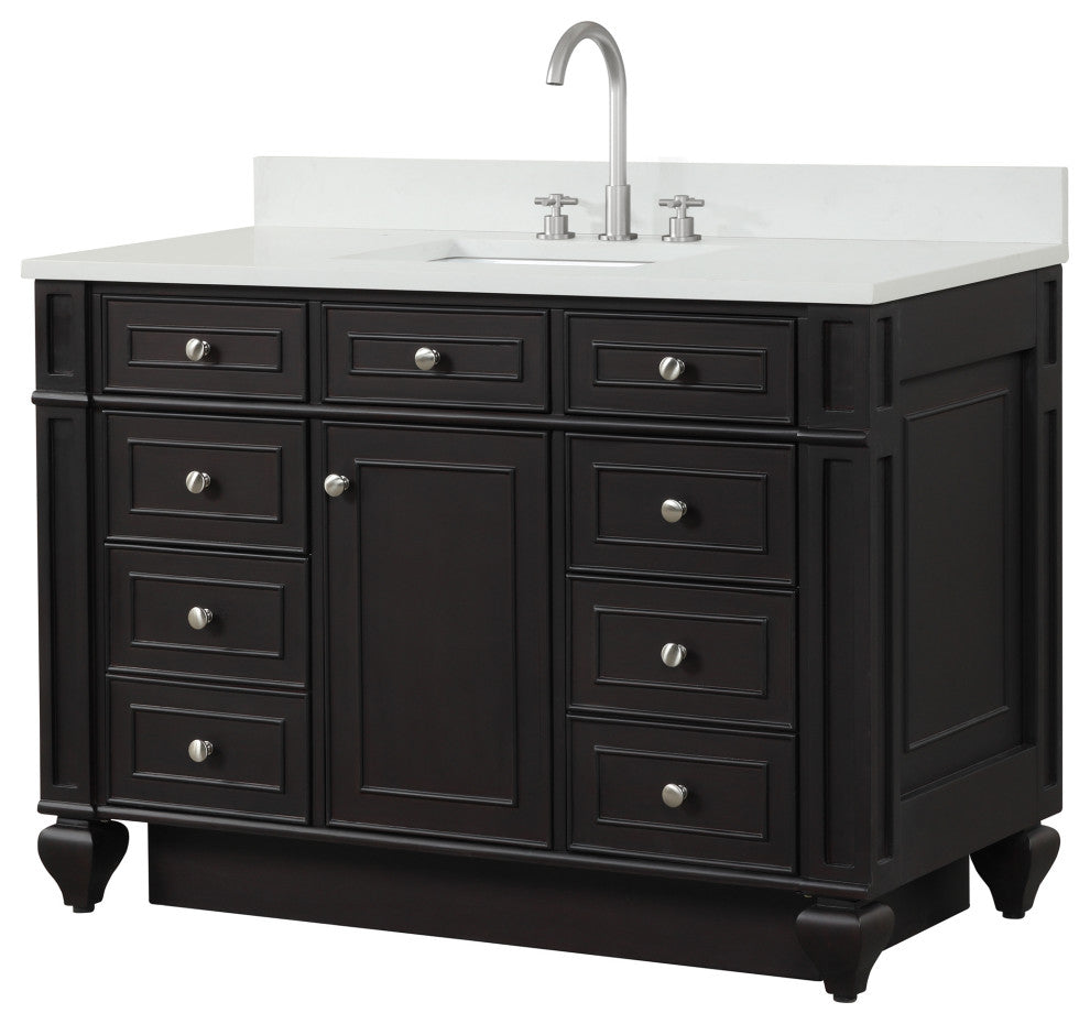 Winston 48" Single Vanity, Espresso
