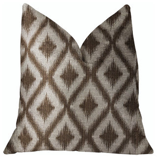 Casa Nova Brown Luxury Throw Pillow, 18"x18"