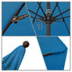 7.5' Bronze Push Lift Fiberglass Rib Aluminum Umbrella, Pacifica, Capri