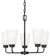 Generation Lighting 3115205 Kerrville 5 Light 20"W Chandelier - Midnight Black