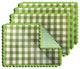 Buffalo Checkered Reversible Placemat, Set of 4, Green
