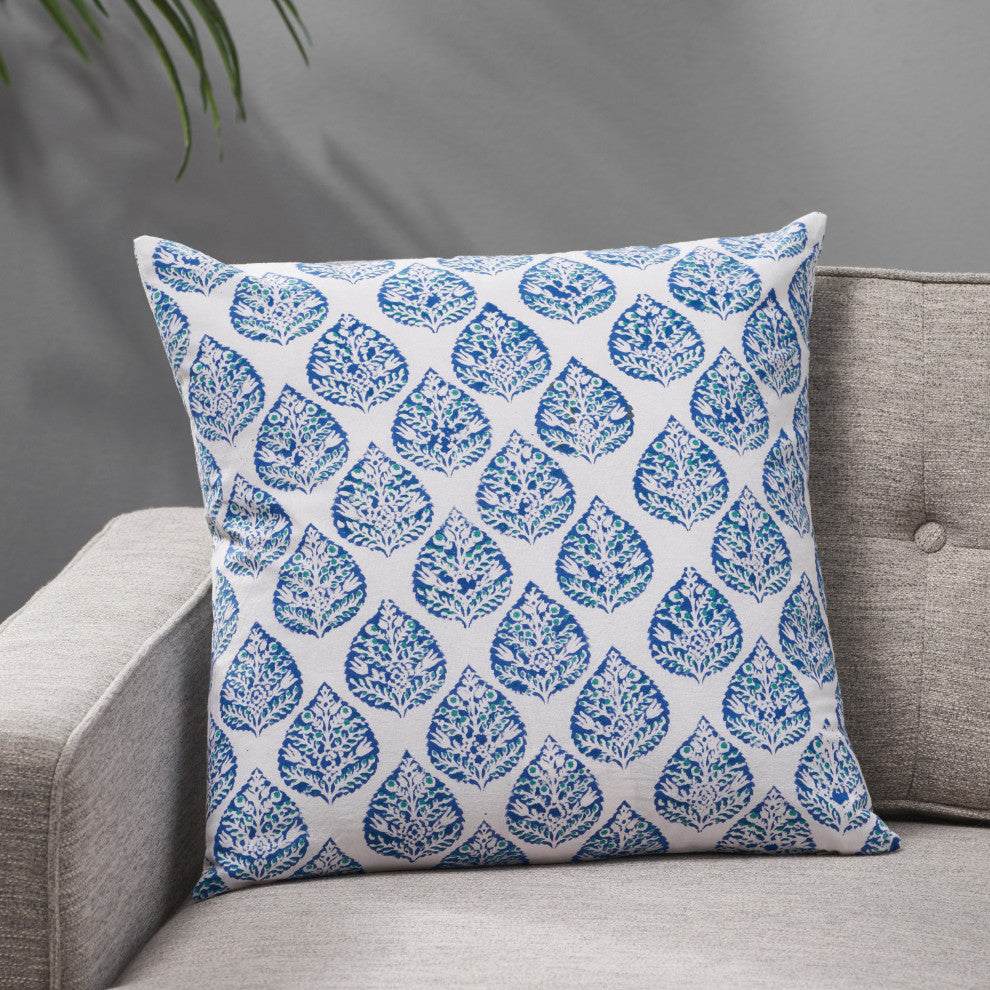 Megan Modern Handcrafted Fabric Throw Pillow Cover