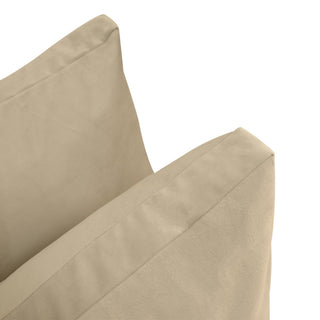 STYLE V2 Full Velvet Knife Edge Indoor Daybed Bolster Pillow |COVER ONLY| AD304