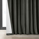 Extra Wide Blackout Velvet Curtain Single Panel, Gunmetal Gray, 100"x96"