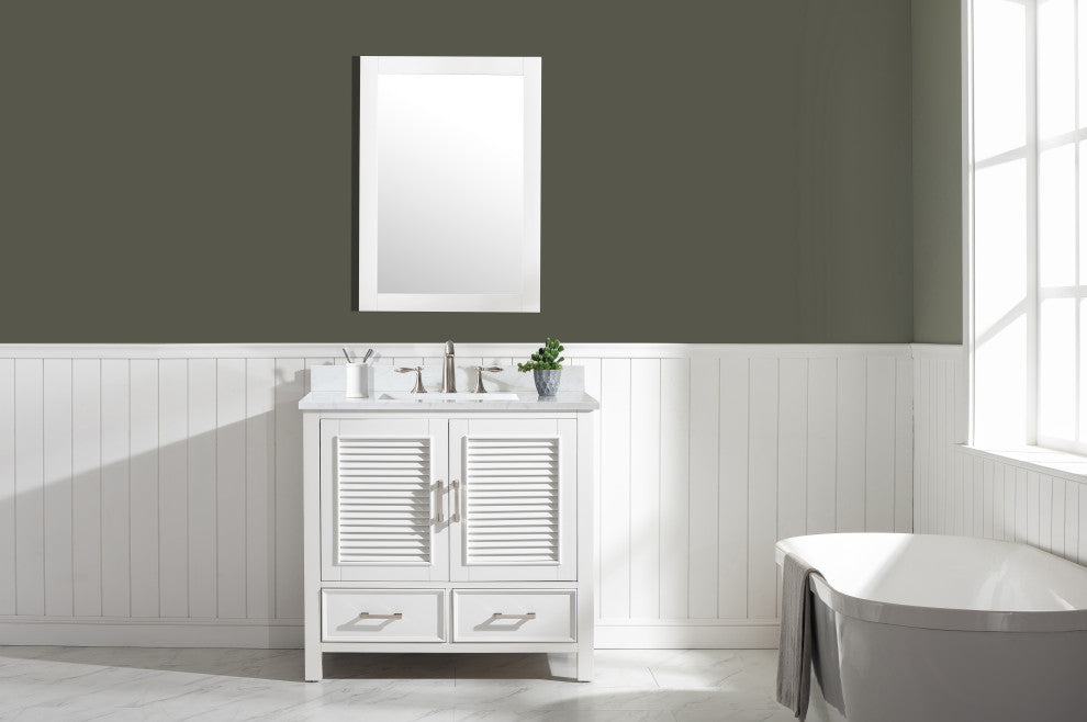 Estate 36" Single Vanity, White