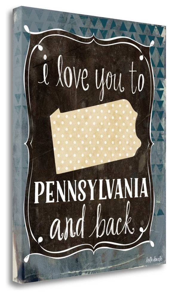 "Pennsylvania And Back" By Katie Doucette, Giclee Print on Gallery Wrap Canvas