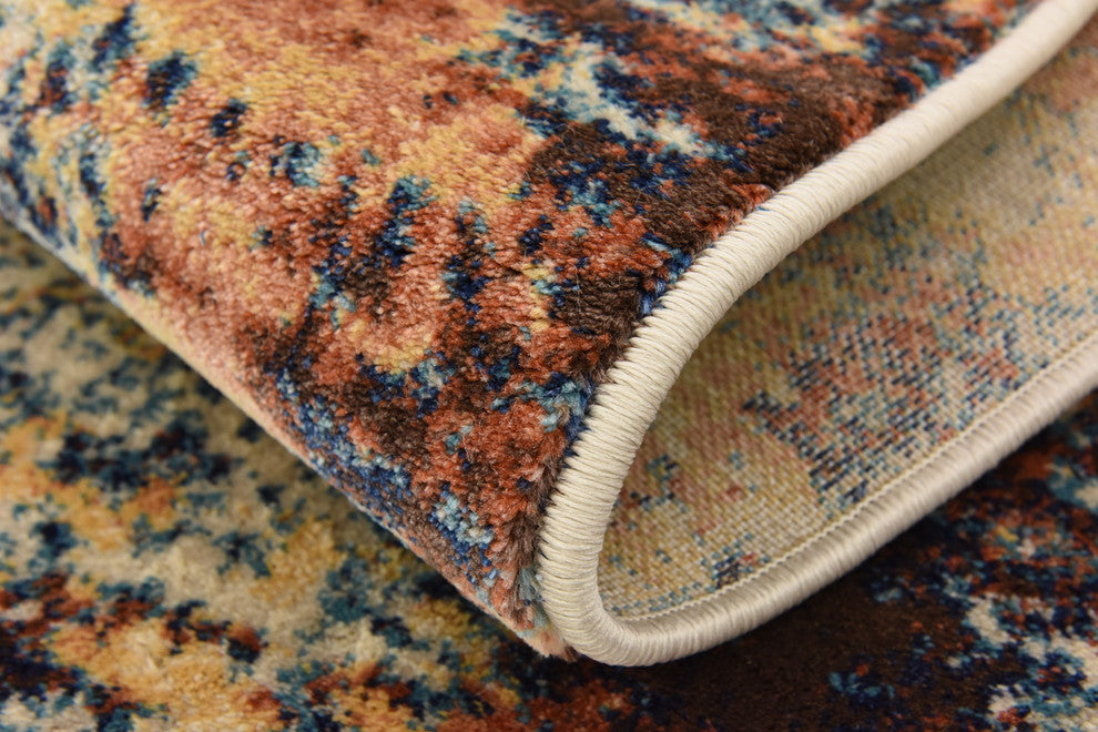 Unique Loom Brick Red Seine Mystic 2' 0 x 6' 0 Runner Rug