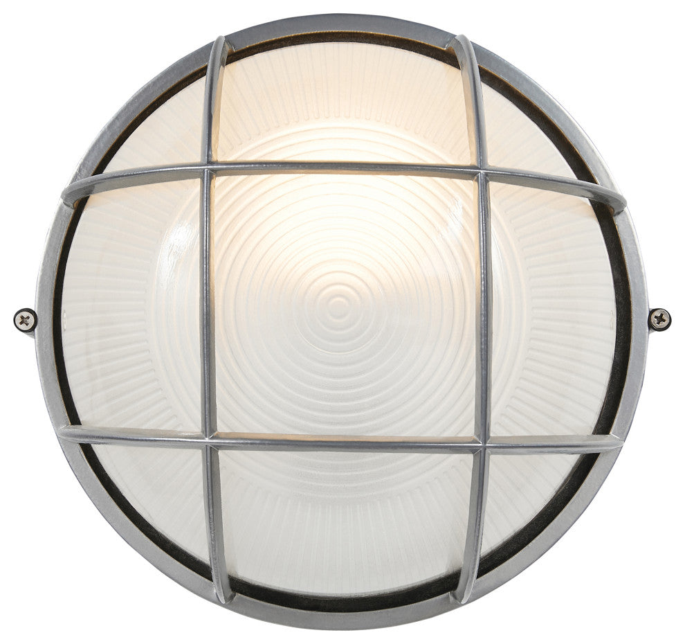 Access Lighting 20296 Nauticus 9-1/2"W Outdoor Wall Sconce - Satin / Frosted