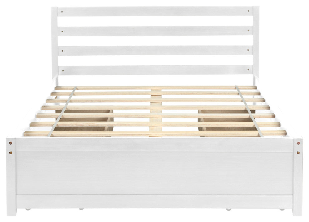 Gewnee Full Size Wood Platform Bed Frame