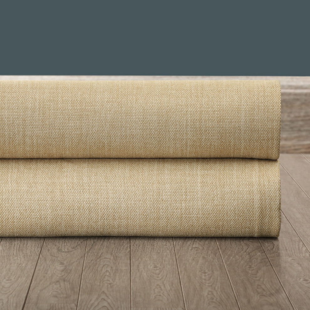 Millet Faux Linen Room Darkening Fabric Sample, 4Wx4L