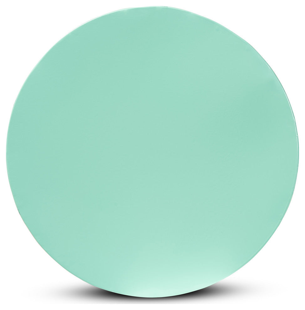 Loreen Contemporary Outdoor Side Table, Aqua