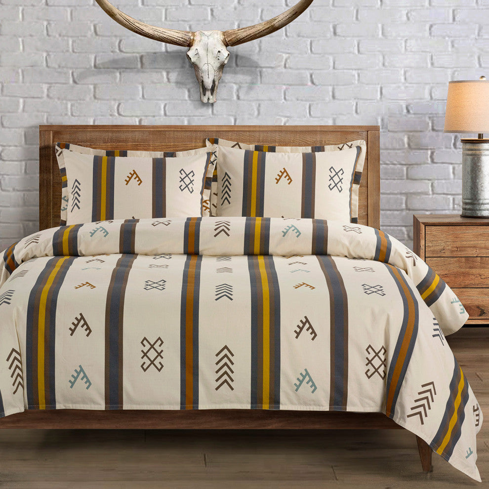 Toluca Canvas Comforter Set, 3 Piece, Twin