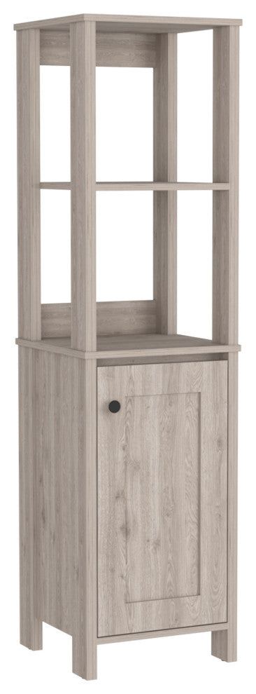 DEPOT E-SHOP New Haven Linen Cabinet, Light Gray