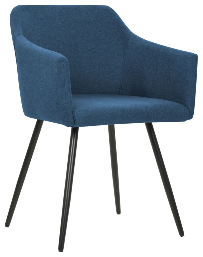 vidaXL Dining Chairs 6 pcs Blue Fabric