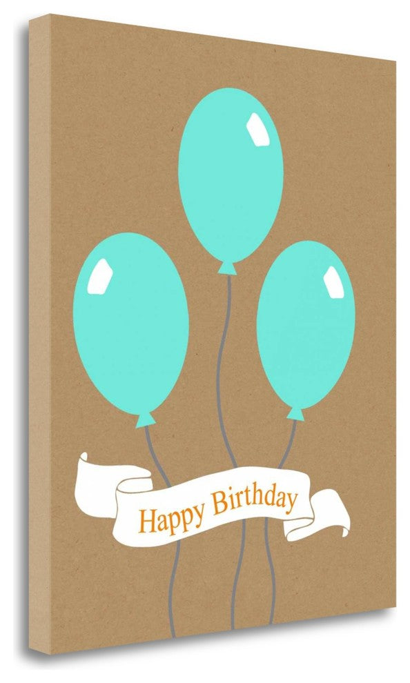 "Birthday Balloons" By Linda Woods, Giclee Print on Gallery Wrap Canvas