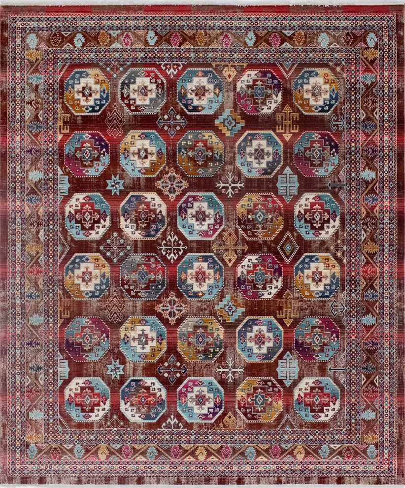 Noori Rug Latif Jodie Burgundy/Blue Rug