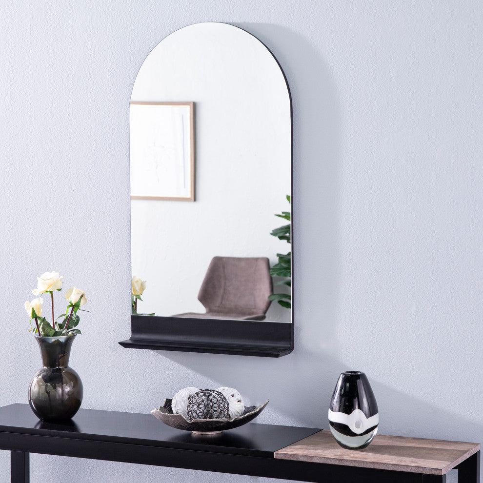 Paisley Decorative Mirror With Shelf