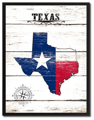 Texas State Flag Canvas, 13"x17"
