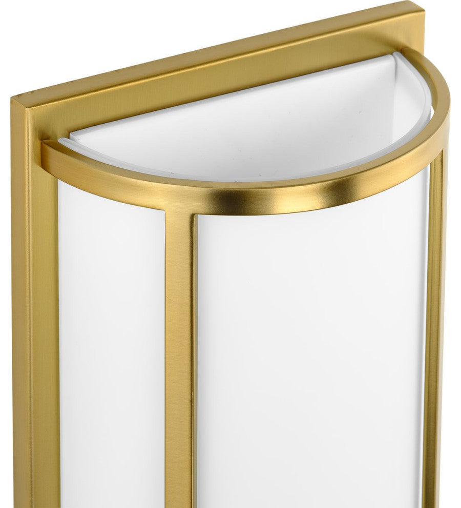 Parkhurst Collection Two-Light Brushed Bronze Etched Glass Wall Sconce