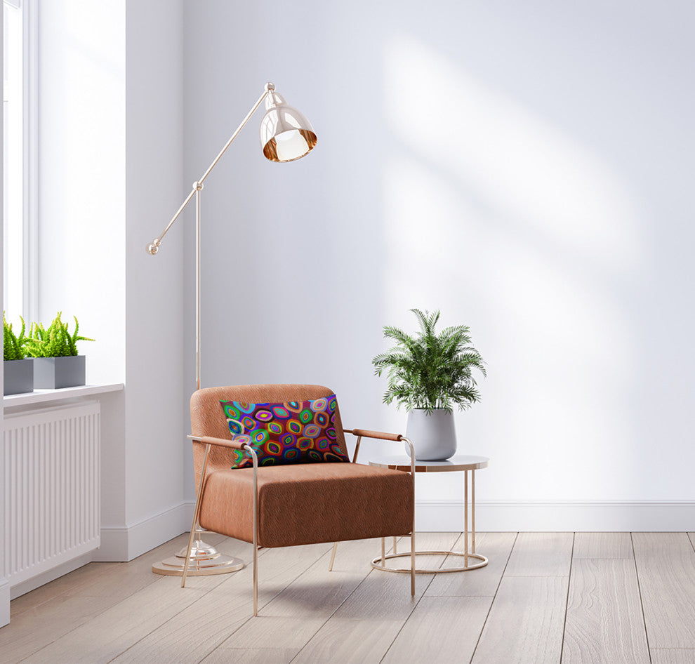 Modern Leaf Pile Accent Pillow